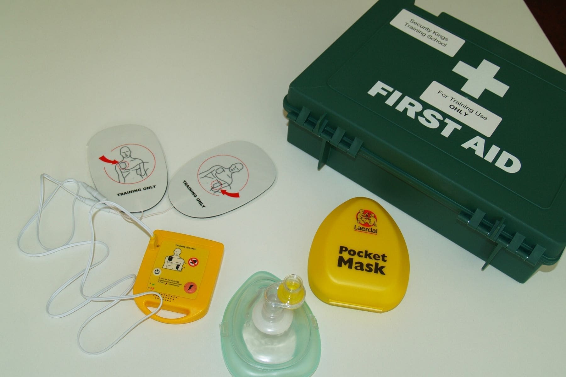 first aid equipment kit for course
