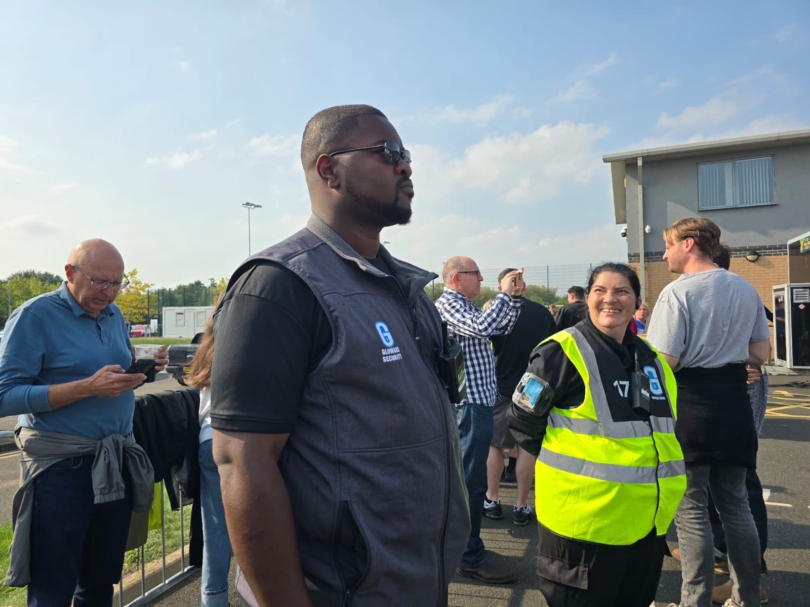 Security events team working at Burton Albion on match day