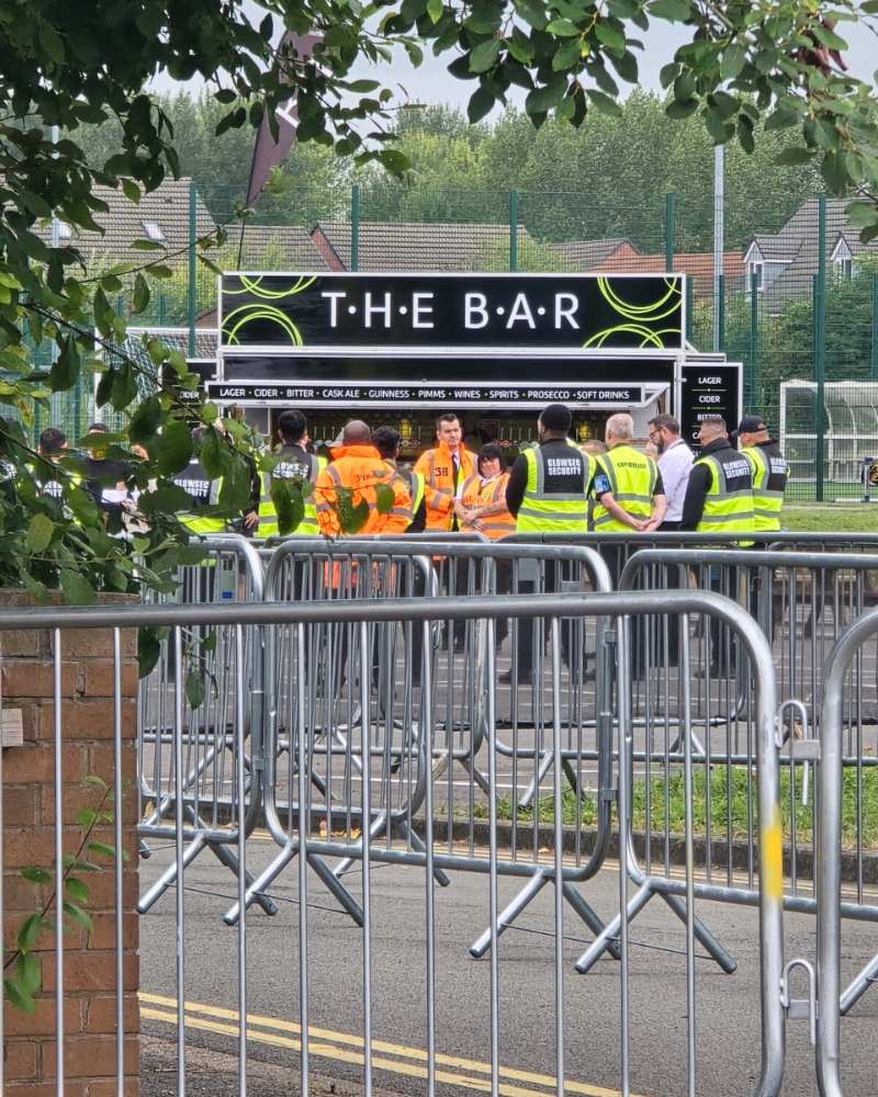 Security events team working at Burton Albion on match day